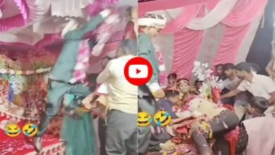 Jaymala Viral Video : दुल्हन को वरमाला पहनाने के लिए दूल्हे ने लगा दी छलांग, फिर आगे जो हुआ...