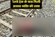 Train Accident : रेलवे ट्रेक के पास मिली अज्ञात व्यक्ति की लाश, ट्रेन से गिरकर मौत